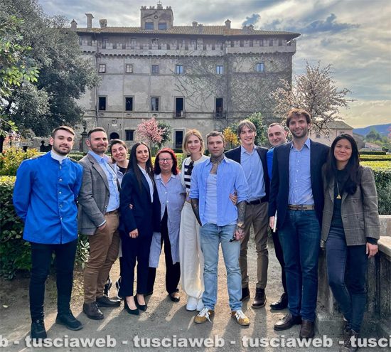 Vignanello - Fedez e Chiara Ferragni in visita a Castello Ruspoli