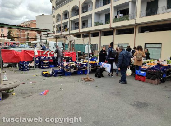 Civitavecchia - L'area transennata al mercato