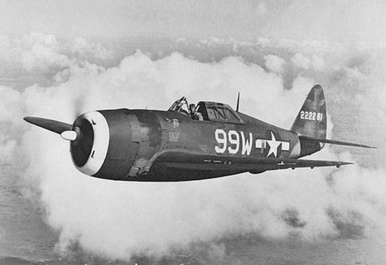 Un P-47 in volo