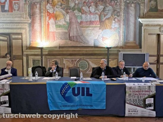 Viterbo - L'incontro in sala regia con Giorgio Benvenuto