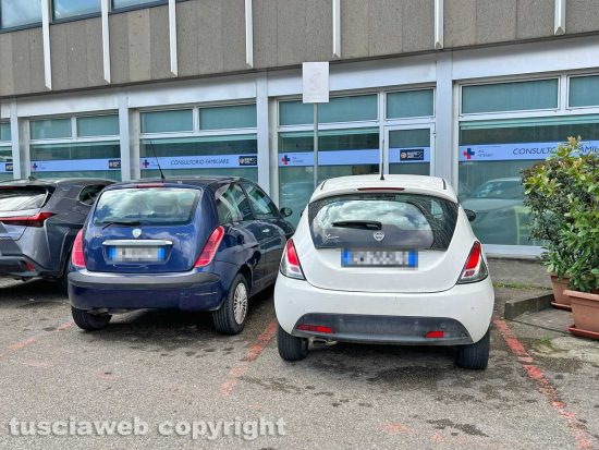 Viterbo - I parcheggi rosa della cittadella della salute