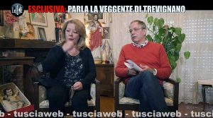 La sedicente veggente Gisella Cardia, col marito, intervistata dalle Iene