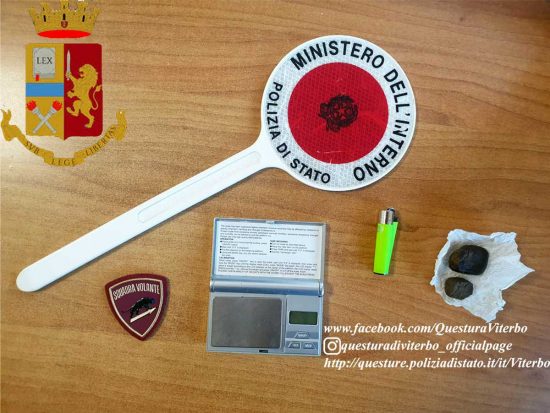 Viterbo - Polizia - La sostanza sequestrata