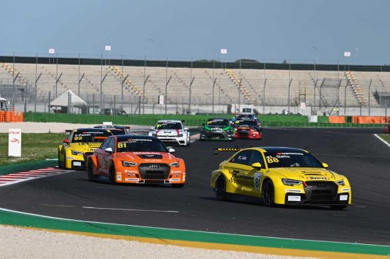 Luigi Gallo sul podio a Misano Adriatico 