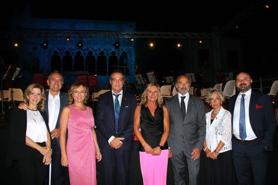 Viterbo - Gruppo rotariani al concerto Macchine di pace di agosto 2022 a Viterbo