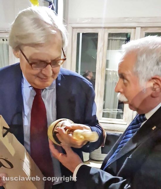 Sutri - Ugo Poggi al compleanno di Vittorio Sgarbi