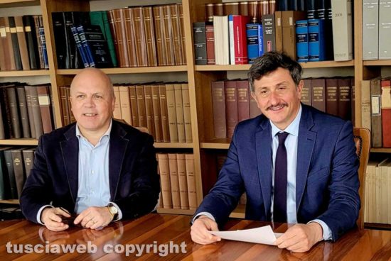 Tribunale - Il presidente Francesco Oddi col dirigente Paolo Stavagna
