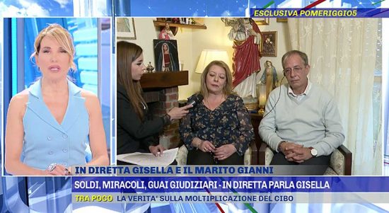 Gisella e Gianni Cardia ospiti a Pomeriggio 5