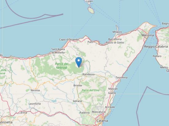 Terremoto di magnitudo 3.6 in Sicilia