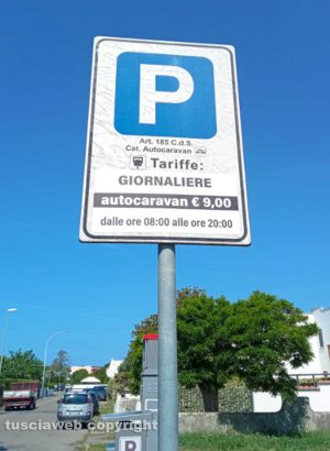Montalto marina - Erba alta nella zona adibita per i camper in via del Triangolo