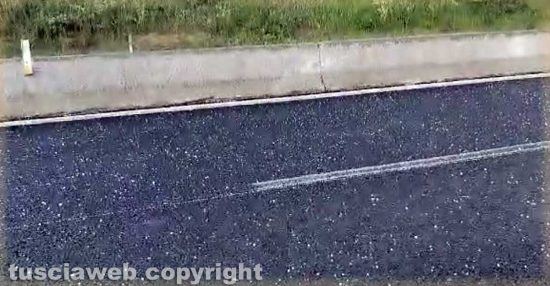 Grandinata sulla Superstrada