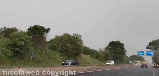 Grandinata sulla Superstrada