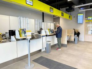 L'ufficio postale a San Felice Circeo