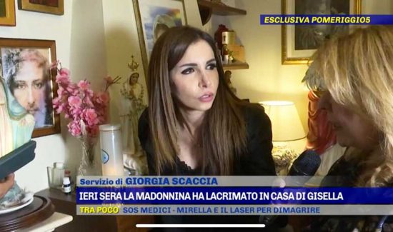 La statua della Madonnina che trasuda