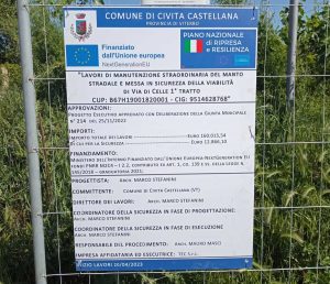 Civita Castellana - Lavori in via di Celle