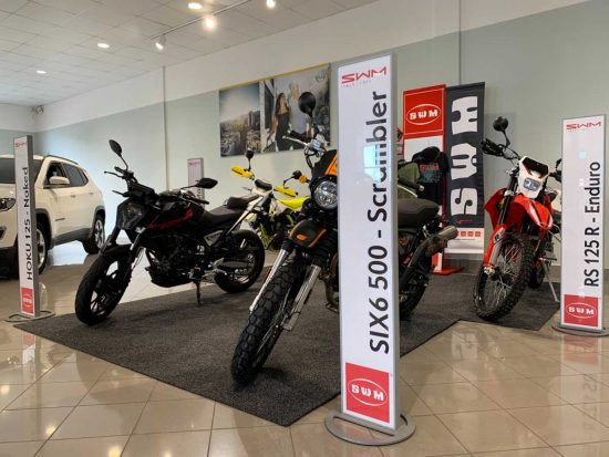 Viterbo - Le moto SWM dalla concessionaria Ciminauto