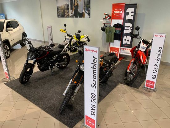Viterbo - Le moto SWM dalla concessionaria Ciminauto