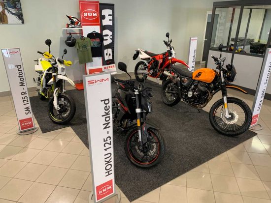 Viterbo - Le moto SWM dalla concessionaria Ciminauto