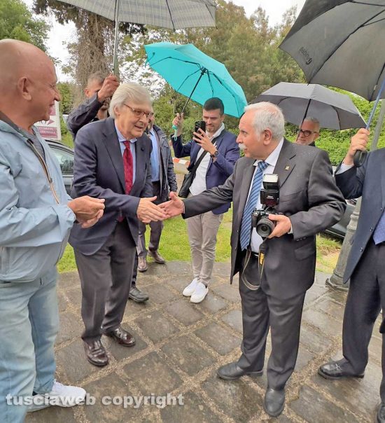 Sutri - Ugo Poggi al compleanno di Vittorio Sgarbi