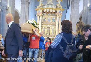Tuscania - I funerali di Massimo Pierantozzi