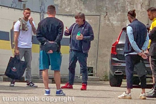 Sport - Calcio - Viterbese - Il colloquio tra Tilia e i calciatori
