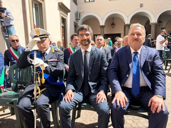 Viterbo - I consiglieri regionali Sabatini e Panunzi alla prima giornata dei corpi di polizia locale della Tuscia