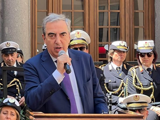 Viterbo -Maurizio Gasparri alla prima giornata dei corpi di polizia locale della Tuscia
