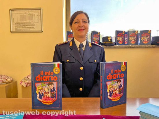 Viterbo - Polizia - la presentazione di "Il mio diario"