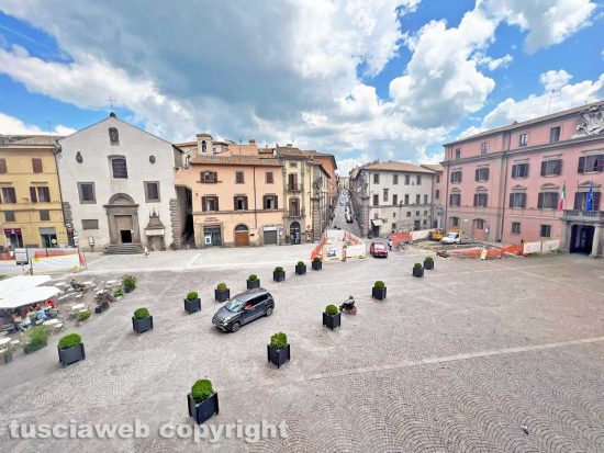 Viterbo - I lavori in piazza del Plebiscito