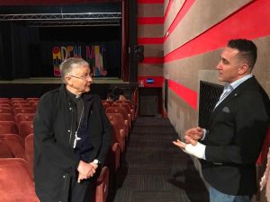 Viterbo - Il vescovo Piazza al Teatro S. Leonardo con Giuseppe Berardino
