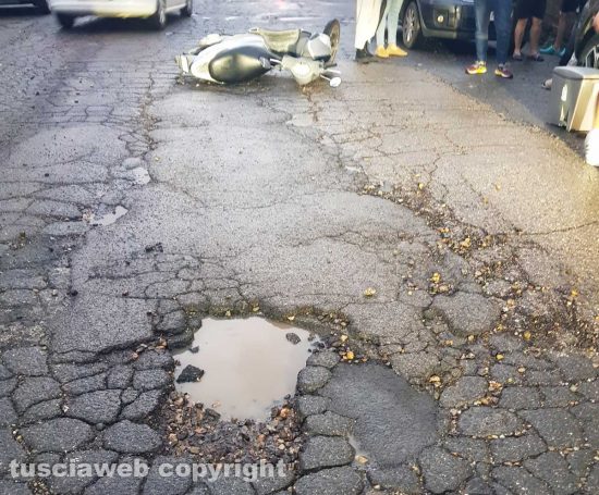 Viterbo - Incidente a via Rossini