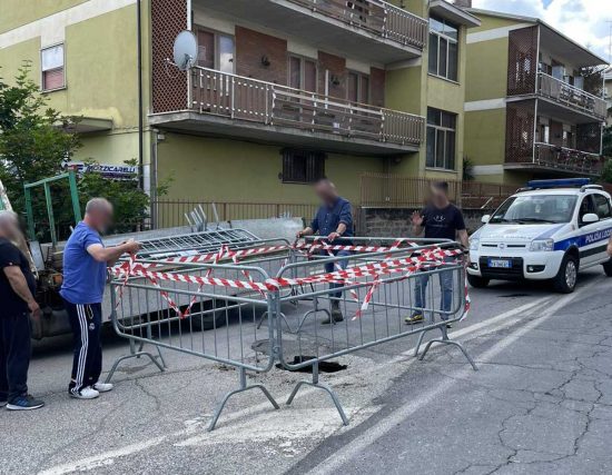 Civita Castellana - Buca in via Terni
