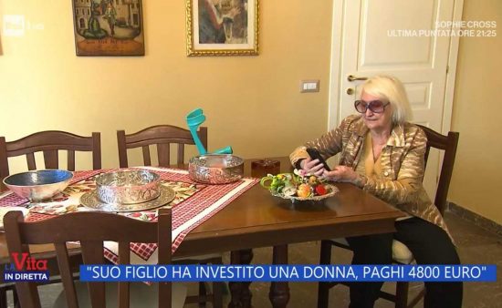 Viterbo - La signora Anna Maria alla Vita in diretta