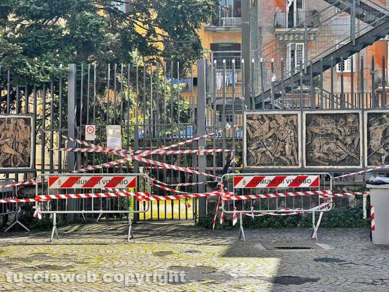 Liceo Buratti - L'area interdetta al passaggio