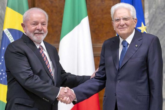 Roma - Il presidente Lula accolto al Quirinale da Mattarella