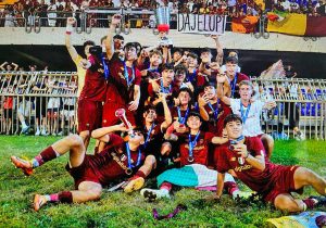 Sport - Calcio - La squadra As Roma Under 16 vince il campionato 2022/23