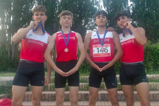 Sport - Atletica leggera - Atletica Alto Lazio - Cristian Pagnottella, Pietro Belcapo, Riccardo e Lorenzo Ticconi