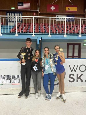 Adriano Guerra e Camilla Pozzobon (skating club Anguillara) campioni Italiani Fisr