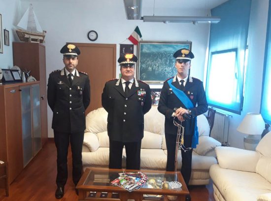 Rieti - Il sottotenente Guido Bruno in tirocinio al comando della compagnia di Rieti