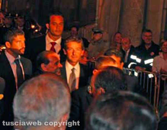 Silvio Berlusconi a Viterbo il 3 settembre