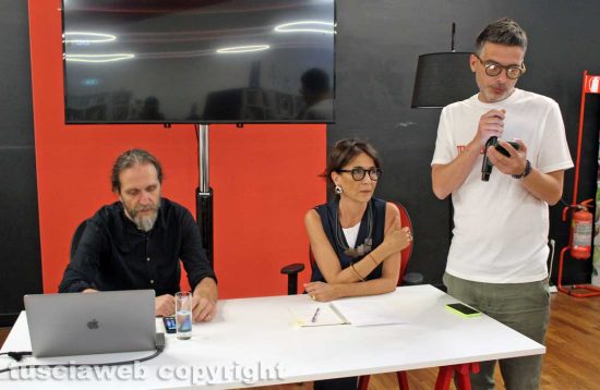 Viterbo - Da sinistra: Matteo Carboni, Daniela Piscitelli e Simone Iocco