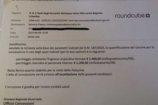 Motori - Il prezzo del parcheggio a Villa Lante per il Raid degli Etruschi