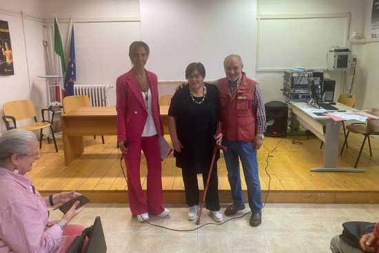 La sorella di don Armando e il presidente associazione Don Armando Marini