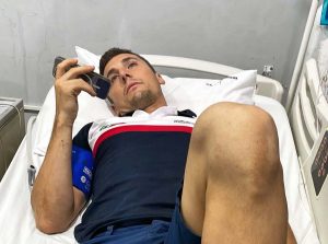 Alessandro Lupino in ospedale