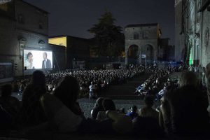 L'arena del Tuscia fil fest in piazza san Lorenzo 