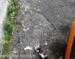 Viterbo - Stazione Roma nord - Immondizia