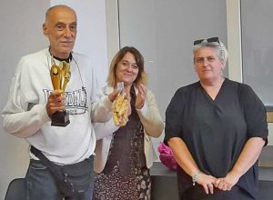 Fabrica di Roma - Torneo di scacchi - A sinistra: Saverio Farina