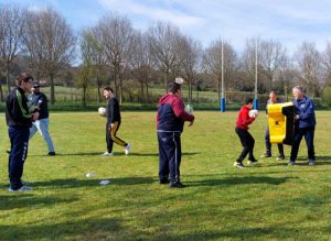 I ragazzi speciali dell’associazione Rugby Oriolo in campo