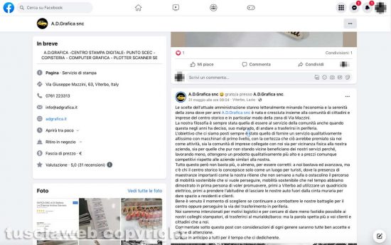 Il post di Ad Grafica
