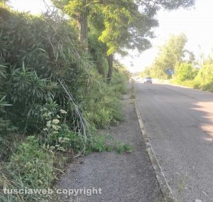 Viterbo - Il tratto da via Puccini all’ospedale di Belcolle